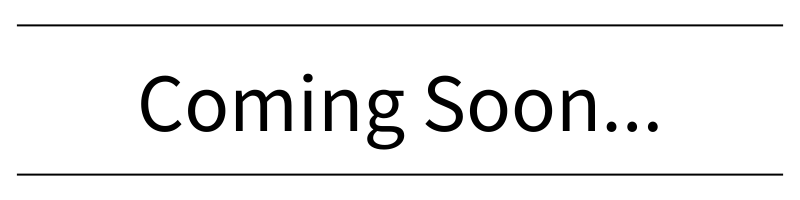 coming soon
